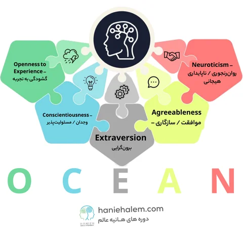 تست مدل پنج عاملی شخصیت (Big Five / OCEAN)